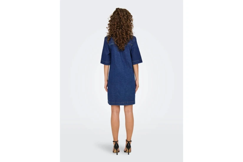 Only Onlbelle Γυναικείο Mini Φόρεμα Μπλε Σκούρο Denim