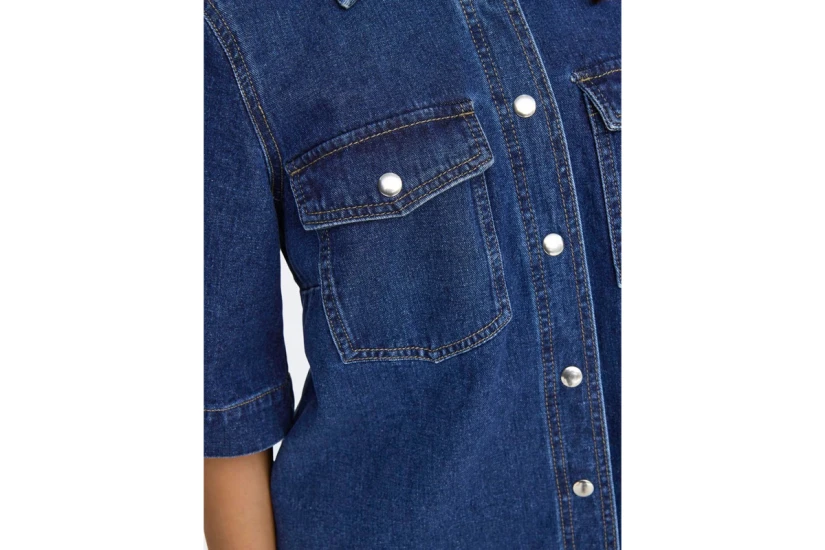 Only Onlbelle Γυναικείο Mini Φόρεμα Μπλε Σκούρο Denim