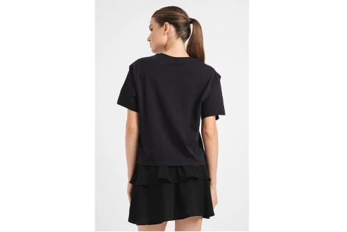 Only Onlzia S-S Tee Box Jrs T-Shirt Γυναικείο (15330275 BLACK-POCKET PEA)