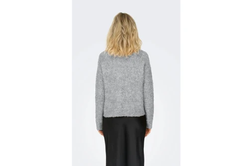 Only Onlcirola Ls O-Neck Knt Πουλόβερ Γυναικείο (15331235 LIGHT GREY-MELANGE)