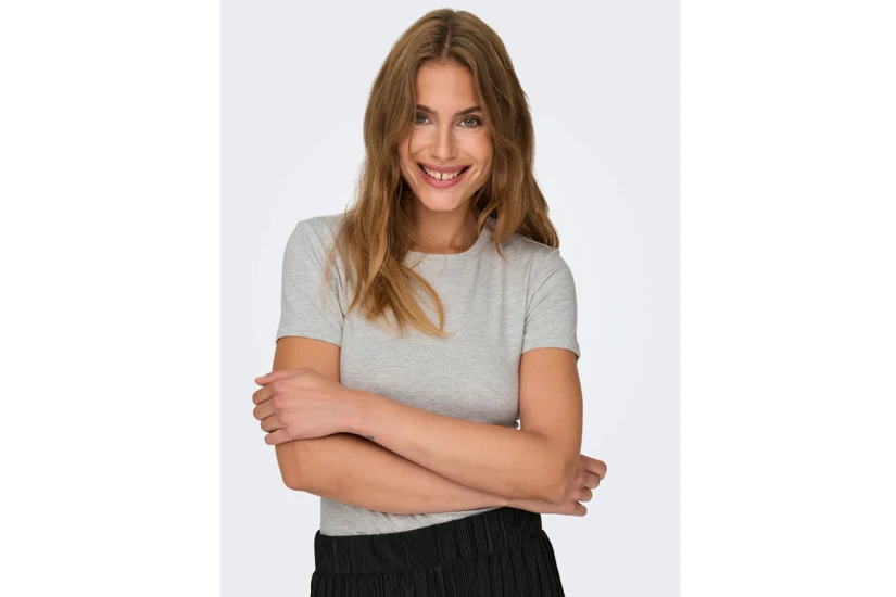 Only Felina Γυναικείο T-Shirt Γκρι