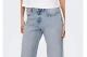 Only Lella Mid Waist Straight Γυναικείο Τζιν Παντελόνι Μπλε