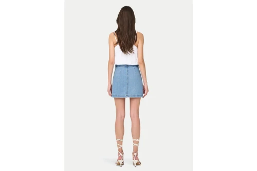 Only Onllou Life Emb Baloon Crop Top Αμάνικο Γυναικείο (15342566 BRIGHT WHITE)