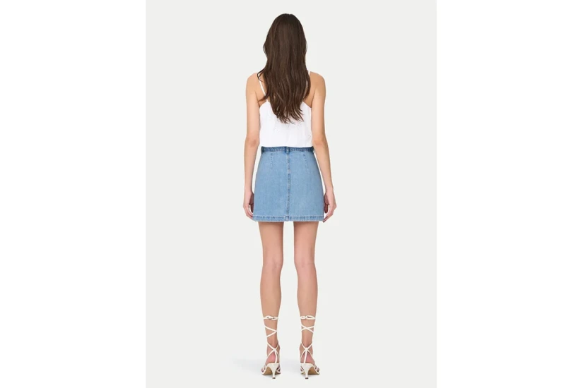 Only Onllou Life Emb Baloon Γυναικείο Αμάνικο Crop Top Λευκό