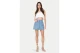 Only Onllou Life Emb Baloon Γυναικείο Αμάνικο Crop Top Λευκό