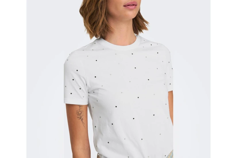 Only Globe Life Γυναικείο Κοντομάνικο T-Shirt Λευκό
