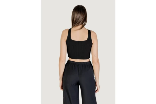 Only Onltatianna Sl Cropped Μπλούζα Αμάνικη Γυναικεία (15344407 BLACK)
