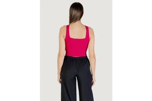 Only Onltatianna Sl Cropped Μπλούζα Αμάνικη Γυναικεία (15344407 FUCHSIA FEDORA)