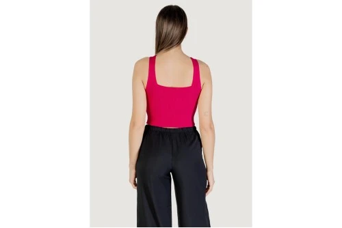 Only Onltatianna Sl Cropped Μπλούζα Αμάνικη Γυναικεία (15344407 FUCHSIA FEDORA)
