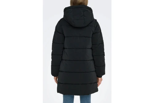 Only Onldixie Long Μπουφάν Puffer Γυναικείο (15349120 BLACK-W SILVER)