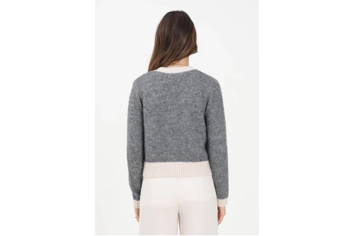 Only Onlmaggie Knitted Ζακέτα Πλεκτή Γυναικεία (15350851 MEDIUM GREY MEL-BIRCH)