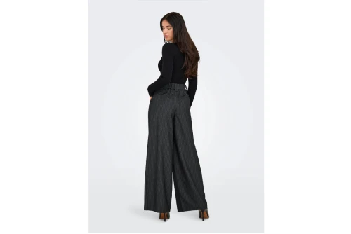 Only Onlnisa Wide Leg Fit Tailored Παντελόνι Casual Γυναικείο (15351120 DARK GREY MELAN)