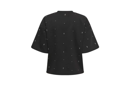Only Onledel Sparkle T-Shirt Γυναικείο (15353293 BLACK-W RHINEST)
