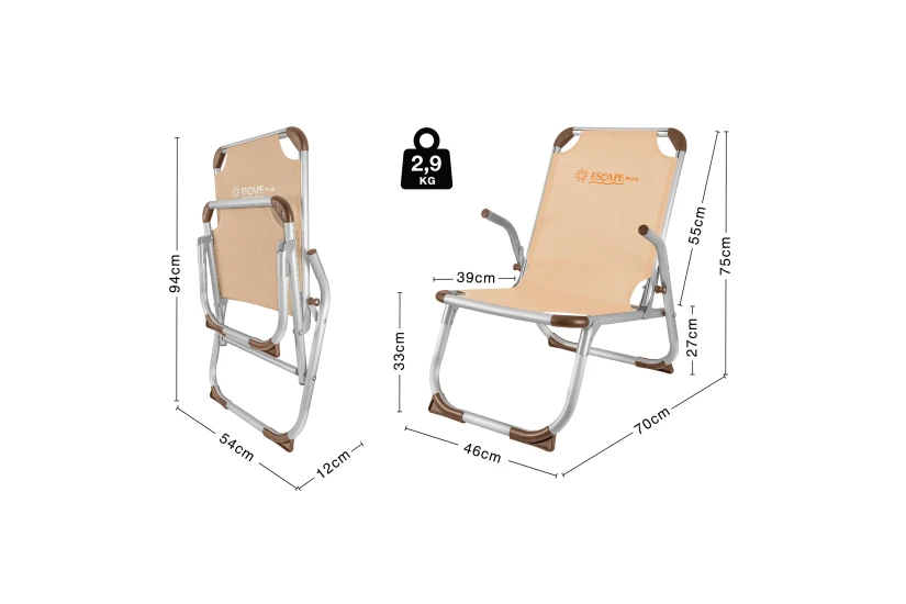 Escape Camping Καρεκλάκι Παραλίας Escape Plus Sand
