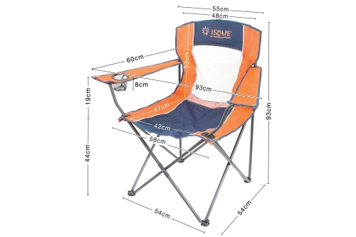 Escape Camping Καρέκλα Σπαστή Escape Πορτοκαλίμπλε (15656)