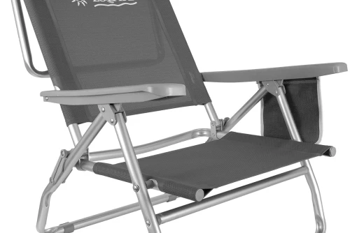 Escape Camping Καρεκλάκι Παραλίας Escape Ρυθμιζόμενη Πλάτη Γκρι (15693)