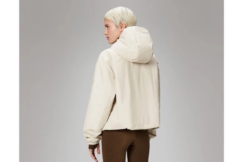 Rains Lohja Short Insulated W3T1 Γυναικείο Αδιάβροχο Μπουφάν Μπεζ