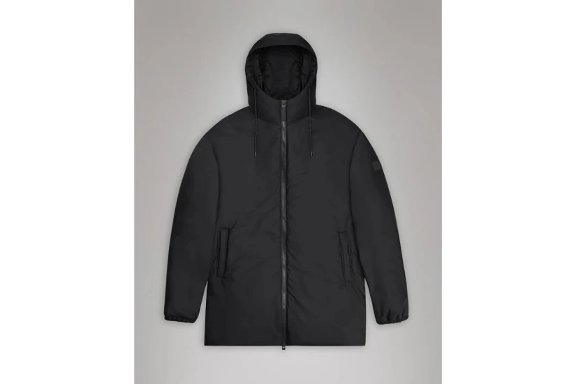 Rains Lohja Long Insulated W3T2 Γυναικείο Αδιάβροχο Μπουφάν Μαύρο