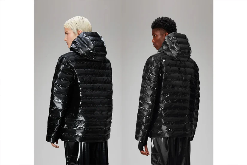 Rains Lohja Unisex Puffer Μπουφάν Μαύρο