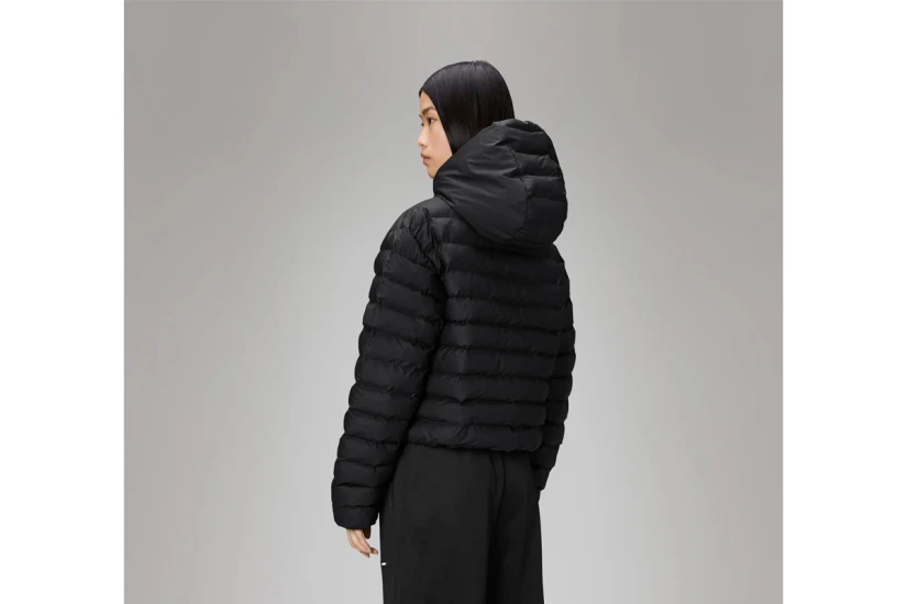 Rains Lohja Short Γυναικείο Puffer Μπουφάν Μαύρο