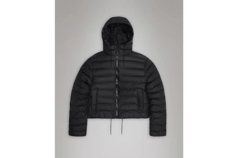 Rains Lohja Short Γυναικείο Puffer Μπουφάν Μαύρο