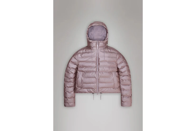 Rains Lohja Short Γυναικείο Puffer Μπουφάν Σάπιο Μήλο