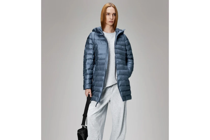 Rains Lohja Long Curve Γυναικείο Puffer Μπουφάν Ραφ