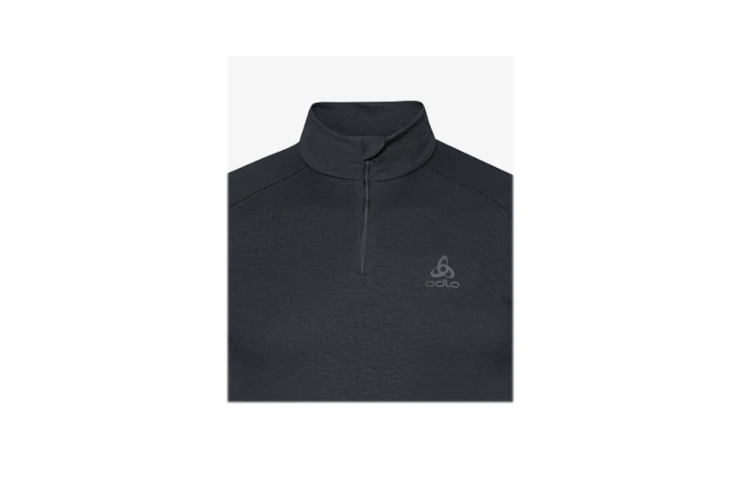 Odlo Active Warm Half Zip Ανδρική Ισοθερμική Μακρυμάνικη Μπλούζα Μαύρη