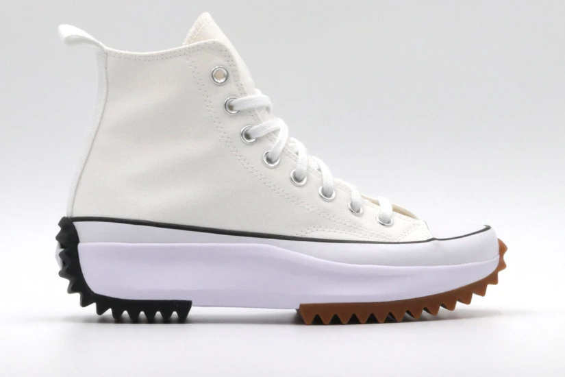 Converse Run Star Hike Hi Γυναικεία Μποτάκια Εκρού & Λευκά (166799C)