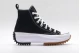 Converse Run Star Hike Hi Γυναικεία Μποτάκια Μαύρα & Λευκά (166800C)