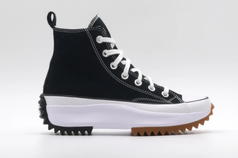 Converse Run Star Hike Hi Γυναικεία Μποτάκια Μαύρα & Λευκά (166800C)