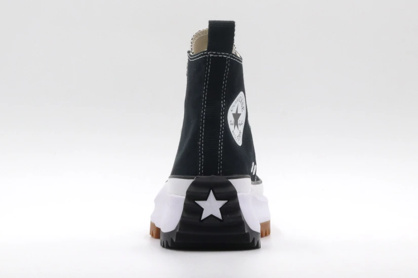 Converse Run Star Hike Hi Γυναικεία Μποτάκια Μαύρα & Λευκά (166800C)