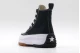 Converse Run Star Hike Hi Γυναικεία Μποτάκια Μαύρα & Λευκά (166800C)