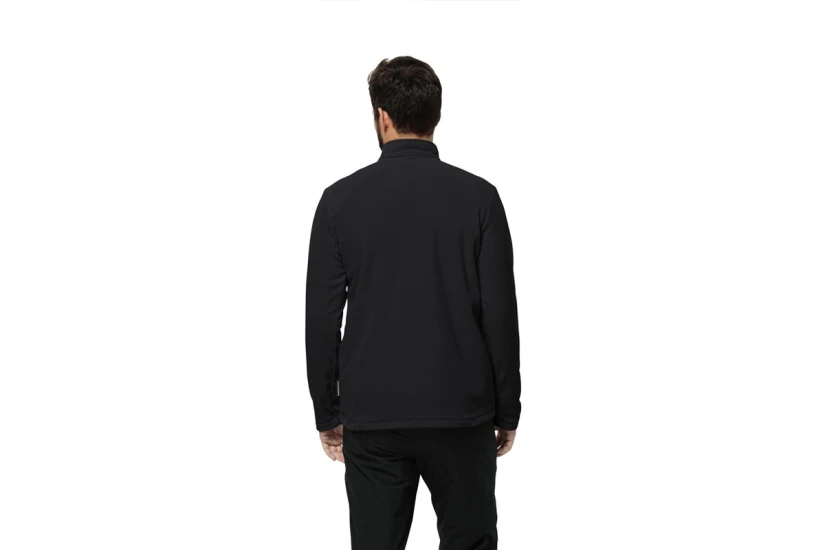 Jack Wolfskin Taunus Ανδρική Μακρυμάνικη Μπλούζα Fleece Μαύρη