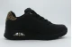 Skechers Uno Jungle Nite Γυναικεία Sneakers Μαύρα, Μπεζ, Καφέ