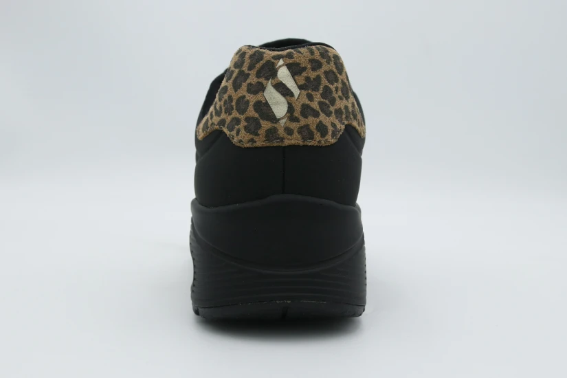 Skechers Uno Jungle Nite Γυναικεία Sneakers Μαύρα, Μπεζ, Καφέ