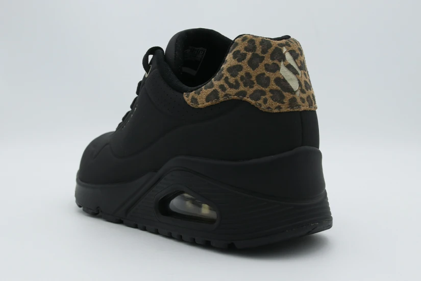 Skechers Uno Jungle Nite Γυναικεία Sneakers Μαύρα, Μπεζ, Καφέ