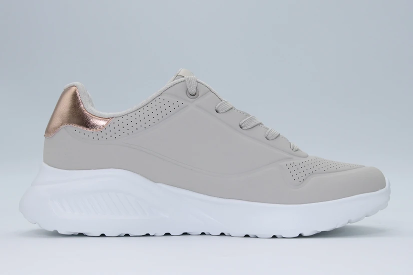 Skechers Uno Lite - Shimmer Along Sneakers Μπεζ, Μπρονζέ, Λευκά