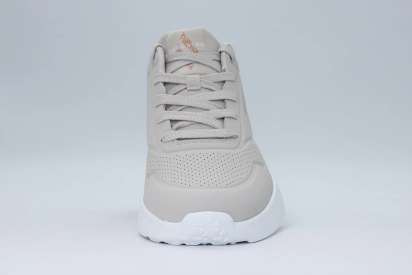 Skechers Uno Lite - Shimmer Along Sneakers Μπεζ, Μπρονζέ, Λευκά