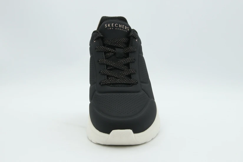 Skechers Uno Flex - Echo Air Sneakers Μαύρα, Μπρονζέ, Εκρού