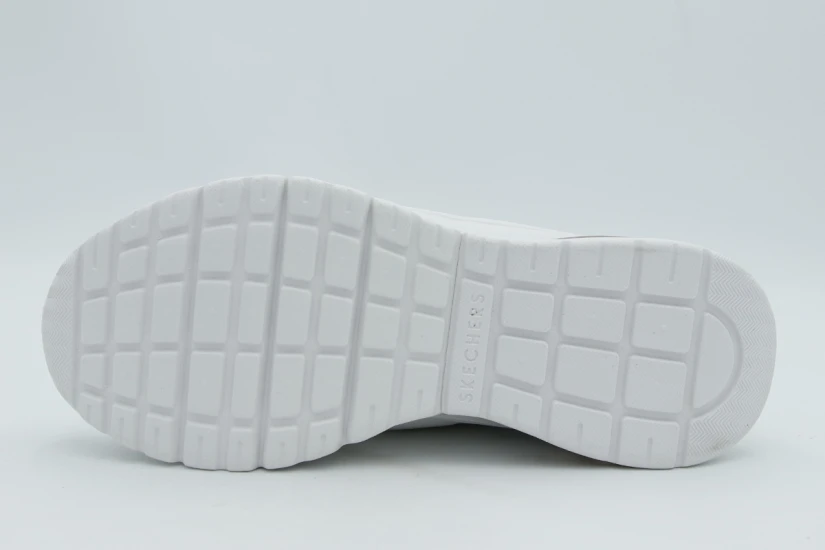 Skechers Uno Flex - Echo Air Sneakers Λευκά, Μπρονζέ