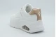 Skechers Uno Flex - Echo Air Sneakers Λευκά, Μπρονζέ