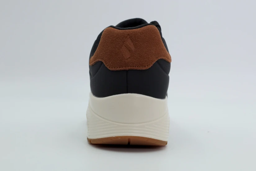 Skechers Uno Suited On Air Ανδρικά Sneakers Μαύρα, Καφέ, Λευκά