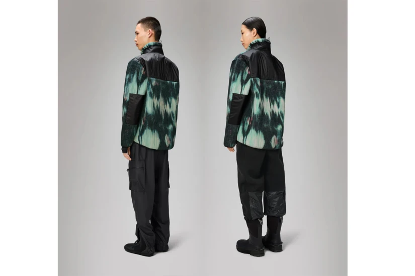 Rains Yermo Unisex Ζακέτα Fleece Κυπαρισσί, Μαύρη, Διάφορα Χρώματα