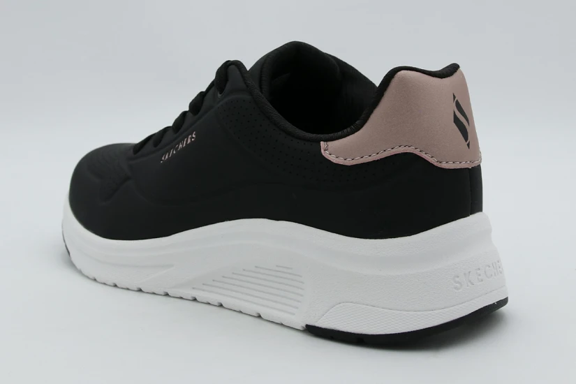 Skechers Uno Lite 2 Γυναικεία Sneakers Μαύρα, Μπρονζέ, Λευκά