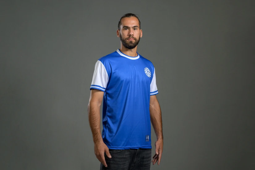 PAS Giannina F.C. Retro Ποδοσφαιρική Φανέλα 1967-68 Μπλε, Λευκή