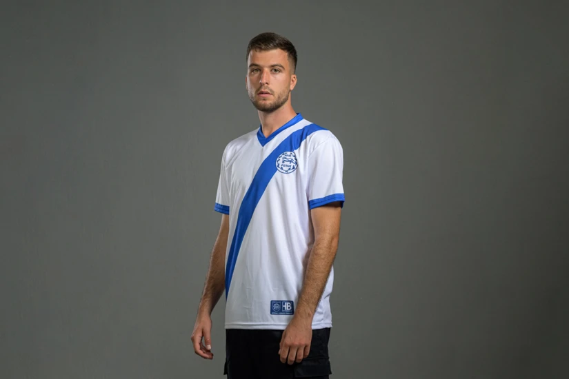 PAS Giannina F.C. Retro Ποδοσφαιρική Φανέλα 1968-69 Λευκή, Μπλε