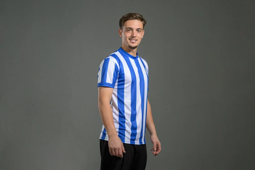 PAS Giannina F.C. Retro Ποδοσφαιρική Φανέλα 1970-71 Μπλε, Λευκή