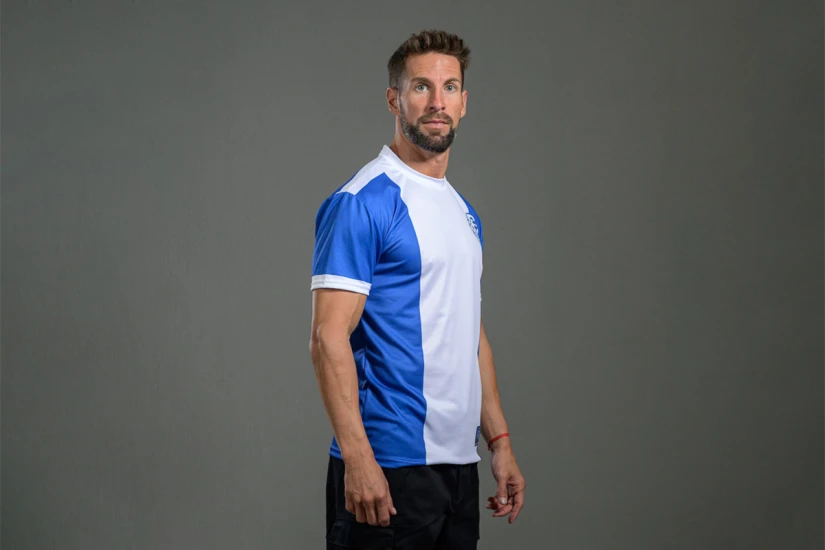 PAS Giannina F.C. Retro Ποδοσφαιρική Φανέλα 1971-72 Μπλε, Λευκή