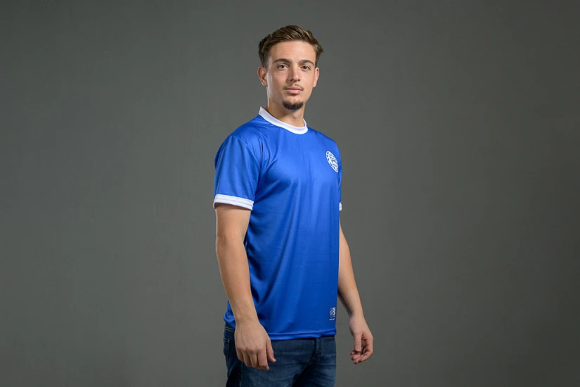PAS Giannina F.C. Retro Ποδοσφαιρική Φανέλα 1973-74 Μπλε, Λευκή